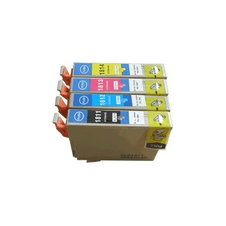 Multipack paquerette générique haute capacité pour EPSON Expression Home XP-205 / XP-30 ... (N°18XL)