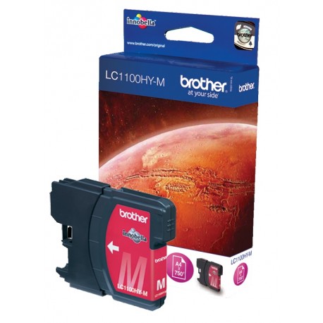 Cartouche magenta Haute capacité Brother pour MFC-6490CW (LC1100HYM)