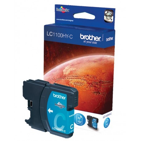 Cartouche cyan Haute capacité Brother pour MFC-6490CW (LC1100HYC)