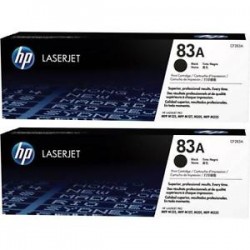 Pack 2 Toners HP pour LaserJet Pro MFP M125 / M126 ... (83A)