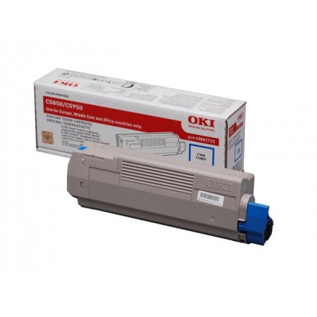 Toner cyan Oki pour C5850 / C5950