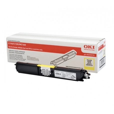 Toner jaune Oki Haute capacité pour C110 / C130 / MC160n