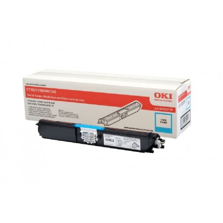 Toner cyan Oki Haute capacité pour C110 / C130 / MC160n