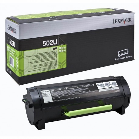 Toner extra haute capacité Lexmark pour MS610 / MS510 (502U)