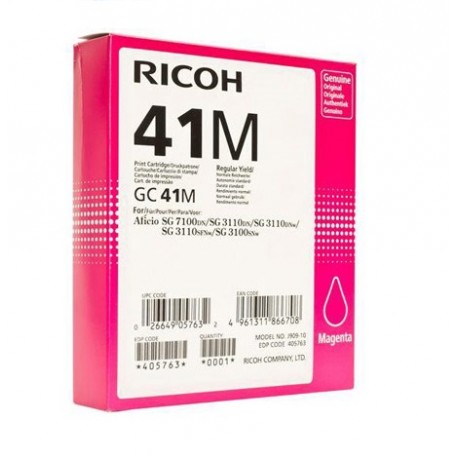 Cartouche d'encre magenta haute capacité Ricoh pour Aficio SG3110dnw ... (GC-41M)