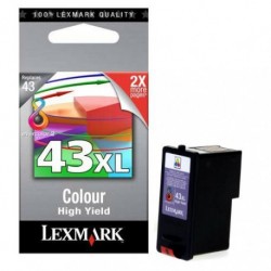 Cartouche d'encre couleur Lexmark pour imprimante P350 / X9350 (N°43XL)