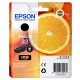 Cartouche Noire Epson pour Expression Premium XP-630 / XP-830  ... (n°33 - orange) (C13T33314012)