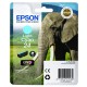Cartouche cyan clair éléphant Epson série 24 pour expresssion photo XP750 / XP850 (C13T24254012) 