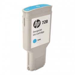 Cartouche d'encre Cyan Très Haute Capacité HP Designjet T730 / T830 (N°728)