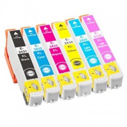 Multipack de 6 cartouches XL génériques pour Epson expresssion photo XP750 / XP850