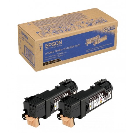Pack 2 toners noirs Epson pour Aculaser CX29NF / C2900dn / ...