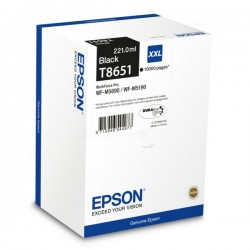 Cartouche jet d'encre Epson Noire pour WorkForce Pro M5190dw / M5690dwf  (T8651)