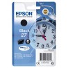 Cartouche d'encre noire Epson pour WorkForce 3620/ 3640/7620DTWF .. (n°27) (réveil) (C13T27014012)
