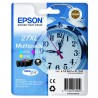 Multipack 3 couleurs XL (cyan, magenta, jaune) Epson pour WorkForce WorkForce 3620..  (n°27XL) (réveil) (C13T27154012)