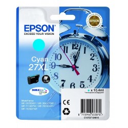 Cartouche d'encre cyan XL Epson pour WorkForce WorkForce 3620/ 3640/7620DTWF .. (n°27XL) (réveil) (C13T27124012)