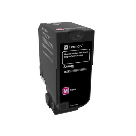 Cartouche de toner Return Program Magenta LEXMARK pour CS720 CS725, CX725  Standard (7K)  