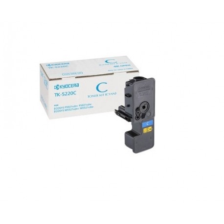 Cartouche Toner Cyan Kyocera Mita pour Ecosys M5521cdn/ M5521cdw (TK-5220C)