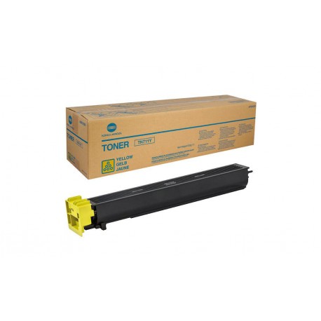 Toner jaune Konica Minolta pour Bizhub C654 / C754... (TN711Y)