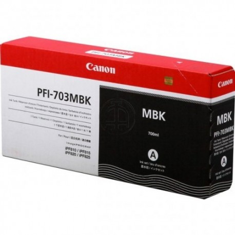 Encre noir mat haute capacité Canon pour IPF810 / 820 (PFI-703MBK)