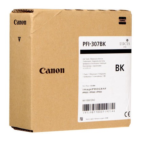 Encre noire Canon pour IPF830 / IPF850.... (PFI-307)