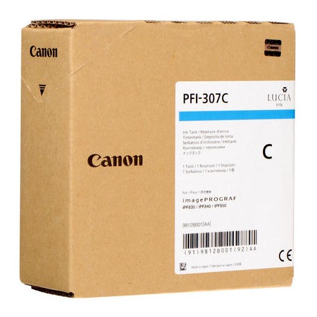 Encre cyan Canon pour IPF830 / IPF850.... (PFI-307)