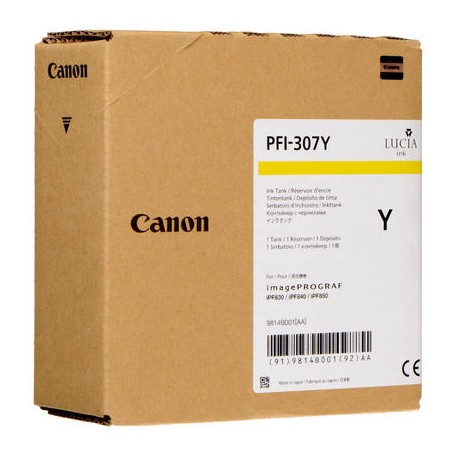 Encre jaune Canon pour IPF830 / IPF850.... (PFI-307)
