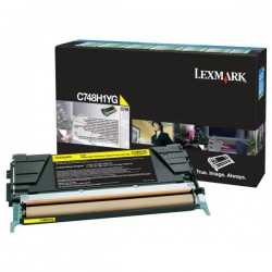 Toner Lexmark Jaune Haut Rendement LRP pour gamme C748