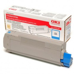 Toner cyan Oki pour imprimante C5600/C5700