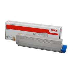 Toner jaune Oki pour imprimante Oki C8600 / C8800