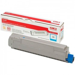 Toner cyan Oki pour imprimante Oki C8600 / C8800