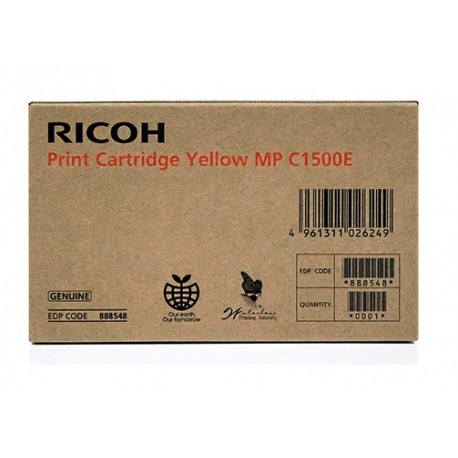 Cartouche d'encre gel jaune Ricoh pour Aficio MPC1500 / MPC1500SP