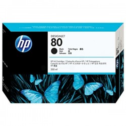 Réservoir Encre Noire HP pour Designjet 1050c ... (N°80)