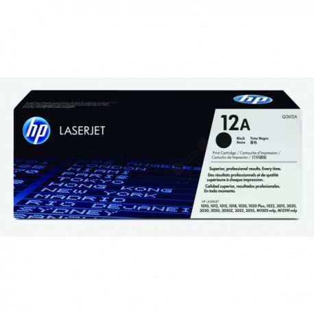 Toner noir HP pour LaserJet 1010/1015/1020/3015... (12A)
