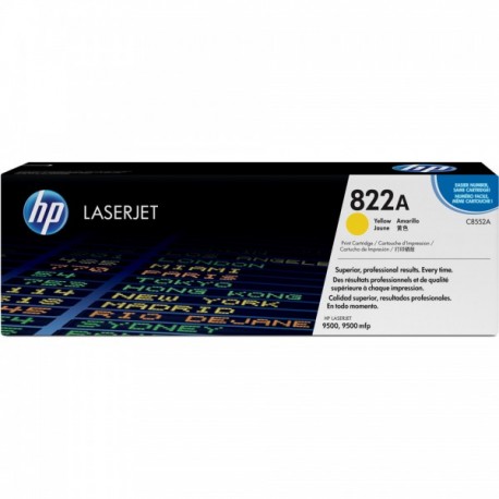 Toner Jaune HP pour Color LaserJet 9500 (822A)