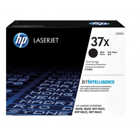 Toner noir HP pour LaserJet Enterprise  M608 / M609... (37X) - 25 000 Pages