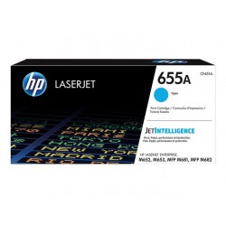 Toner Cyan HP pour Color LaserJet Enterprise M652 / M653.... (655A) - 10 500 pages
