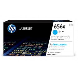 Toner Cyan HP Haute Capacité pour Color LaserJet Enterprise M652 / M653.... (656X)