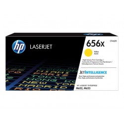 Toner Jaune HP Haute Capacité pour Color LaserJet Enterprise M652 / M653.... (656X) - 22 000 pages