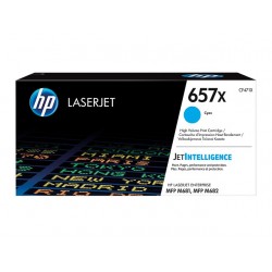 Toner Cyan HP Haute Capacité pour LaserJet Enterprise M681 / M682.... (657X) - 23 000 pages