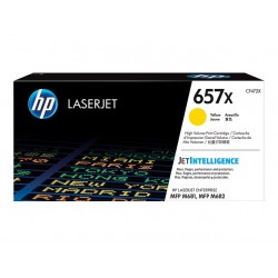 Toner Jaune HP Haute Capacité pour LaserJet Enterprise M681 / M682.... (657X) - 23 000 pages