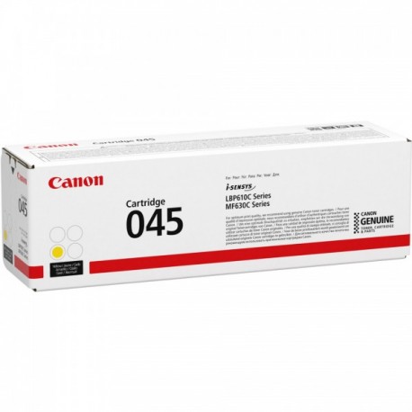 Cartouche Toner Jaune CANON pour Imprimante Laser (N°045Y) - Capacité 1300 pages