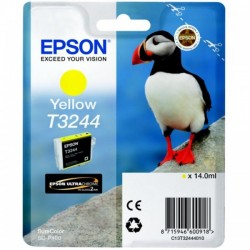 Cartouche Jet d'encre T3244 Jaune EPSON MACAREUX (14 ml) pour Imprimante SureColor SC-P400