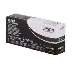 Cartouche Jet d'encre SJIC10K Noir EPSON (24,8 ml) pour Imprimante TM-C100