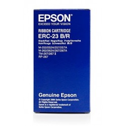 Ruban noir/rouge Epson (ERC 23BR) pour imprimante TM260 Séries