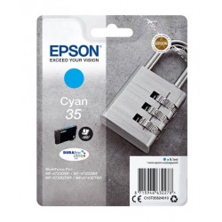 Cartouche d'encre Cyan Epson pour WorkForce Pro 4720DWF .. (n°35) (Cadenas)
