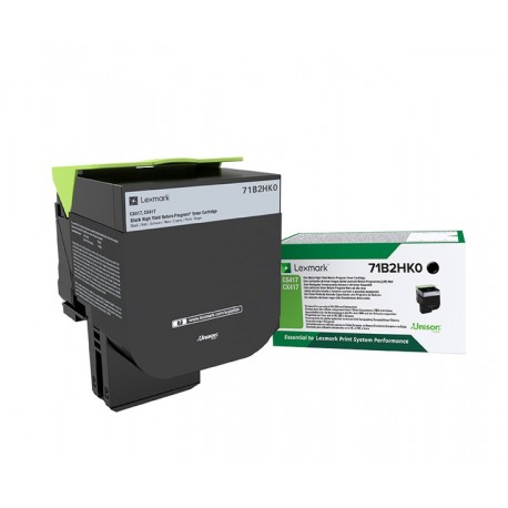 Toner Noir, rendement élevé, LEXMARK Return Program pour imprimante CS417dn/ Multifonction CX417dn