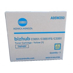 Toner Jaune Konica Minolta Bizhub C3351, C3851 (TNP49Y)