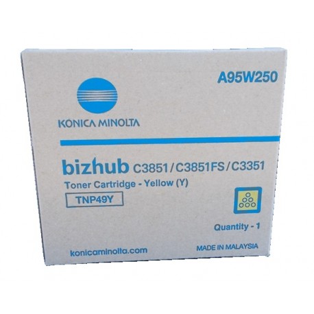 Toner Jaune Konica Minolta Bizhub C3351, C3851 (TNP49Y)