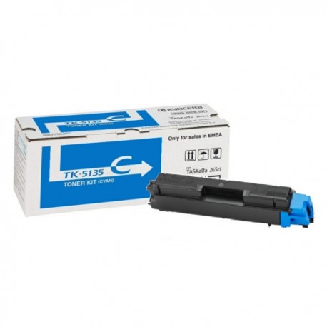 Toner cyan Kyocera Mita pour TaskAlfa 265ci/ 266ci (TK-5135C)