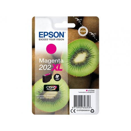 Cartouche Magenta XL Epson pour Expression Premium XP6000- XP6005 - (n°202XL - Kiwi) 